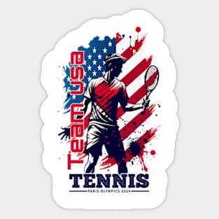 usa tennis team in paris 2024 Sticker